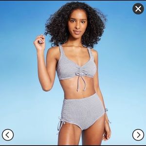 Never worn Target gingham high-waisted Bikini